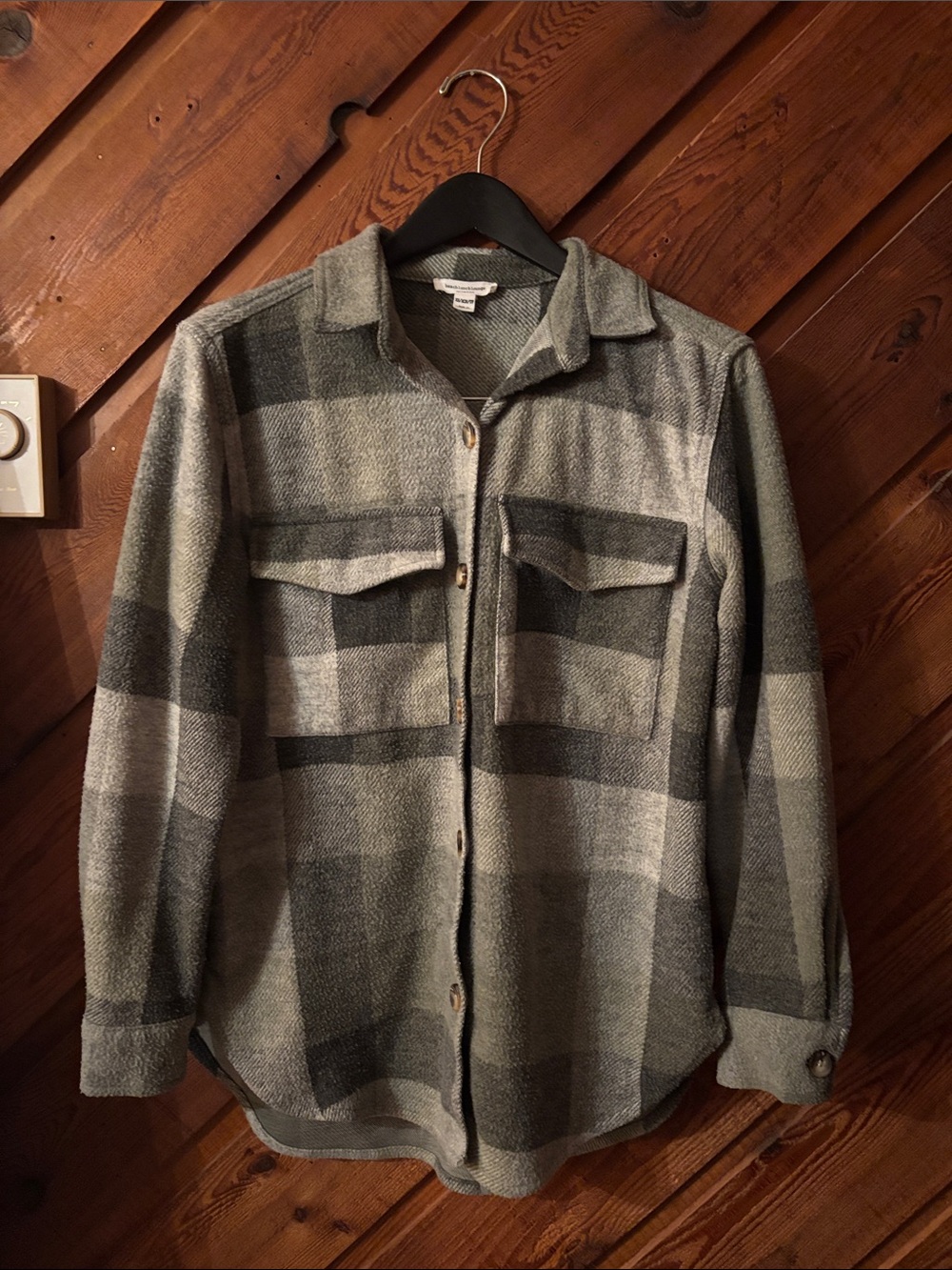 Green/Gray Plaid Shacket by beachlunchlounge